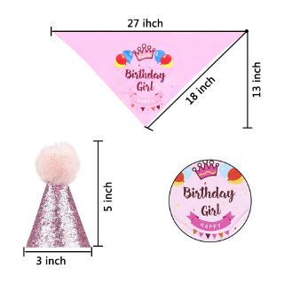 Pet Theme Party Needs Triangle Towel+Hat+Collar Dog Paw Happy Birthday Banner Flag Party Decoration (4)