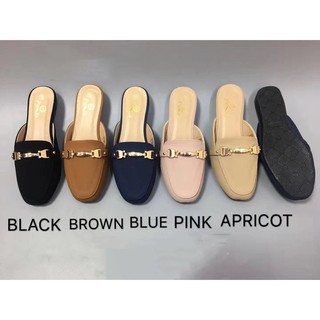 Korean flat shoes loafer shoes half shoes slipper 955-25 (1)