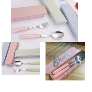 Plain or Personalized Tableware Set Stainless Spoon & Fork (6)