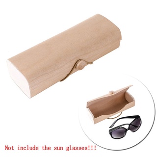 Ready Stock/☜❇Clam Tool Shell Eye Glasses Case Wooden Sunglasses Box