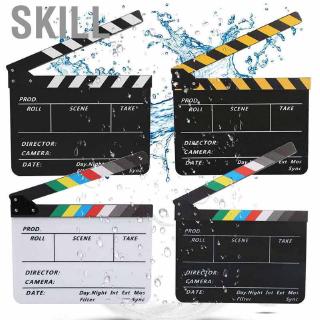 Skill Movie Slate Cut Action Scene Clapper Board Dry Erase Clapboard Film F (2)