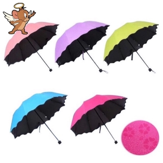 Anti-UV Parasol Dual Puspose Magic Floral Folding Umbrella
