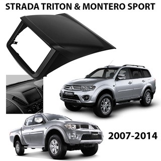 2007-2014 Mitsubishi Strada Triton Montero Sport Double Din Car Stereo Panel Dashboard Mounting