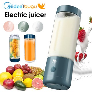 Midea Bugu Juicer 4 Blades Portable Macaron Fruit Juicer Mixer Mini Electric Ice Crusher Blender fnu