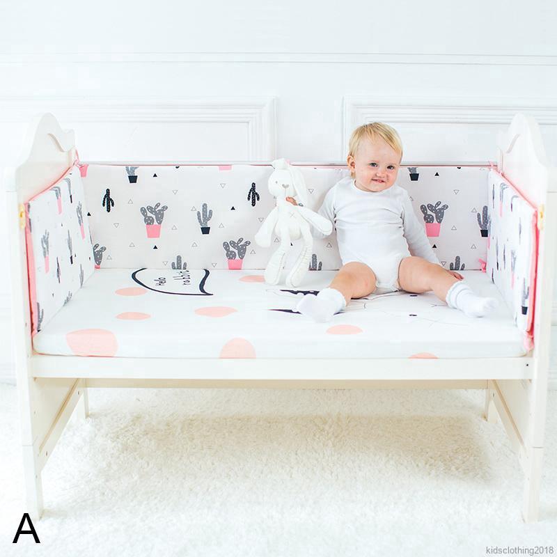 Baby Bed Bumper Protector Cartoon Animal Print Crib Backrest (3)