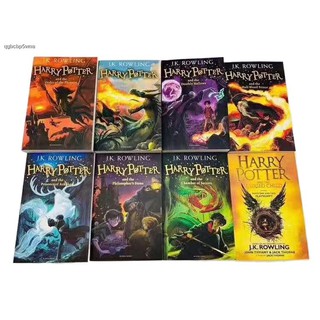 Preferred◑✥❉【8 Books Set】【Hardcover】Harry Potter English Novel Read Story Book Fiction Kids Adult Bo