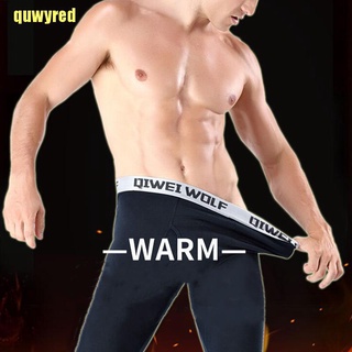 quwyred Mens Thermal Underwear Bottom Long Johns Weather Proof Pants Leggings Cotton BSZ (1)