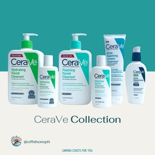CeraVe Facial Cleansers (Foaming Facial | Hydrating | Acne Foaming | PM Moisturizing)