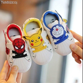 ◈☾┅♠◙2021 spring and autumn new baby toddler shoes cute cartoon boy shoes board shoes non-slip soft