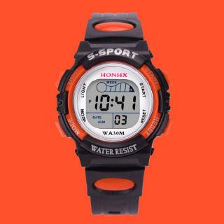 Warmroom Waterproof Children Boys Digital LED Sports Watch Kids Alarm Date Watch Gift (3)