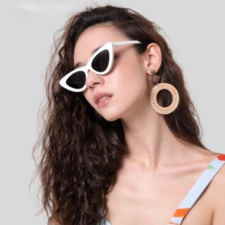 Shades Sunglasses for Women Eyeglasses Fashion Eyewear with Retro Style Hip-hop Small Cat Eye (5)