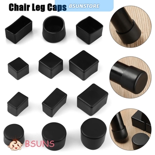 BSUNS 4pcs/set New Chair Leg Caps Cups Non-Slip Covers Furniture Feet Floor Protectors Table Round Bottom Socks Silicone Pads