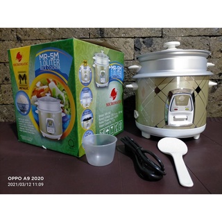 MICROMATIC Rice Cooker 1.0 Liters (Good for 3-5 Persons) MR-5M