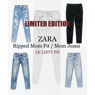 LIMITED EDITION❤ Mom Ripped and Garterized/ Mom Jeans HIGH WAIST *** LlMITED STOCKS