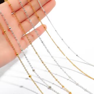 New Fashion 1M/5M Iron Beaded Cable Link Clip Beads Chain for DIY Anklet Necklaces Bracelet Jewelry Making Accessory