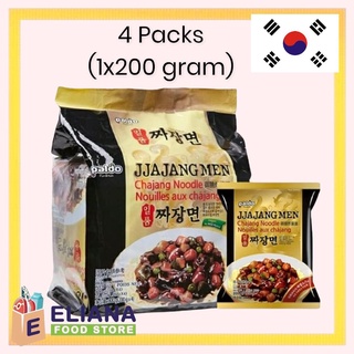 Paldo JJANG MEN CHAJANG INSTANT NOODLE 1 Box Content 4 / Korean INSTANT Noodles