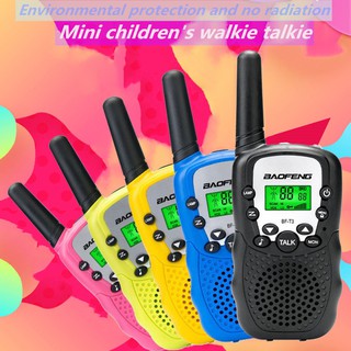 Walkie TalkiesWholesale Children Mini Kids UHF Walkie Talkie BF-T3 Baofeng FRS Two Way Radio Comunic