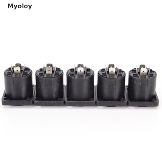 Myoloy 10x Speakon 4 Pin Female jack Compatible Audio Cable Panel Socket Connector Hot Sale PH
