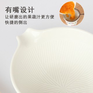 ☬₪۞Baby food supplement artifact Baby food supplement grinder Ceramic grinding bowl Fruit puree and