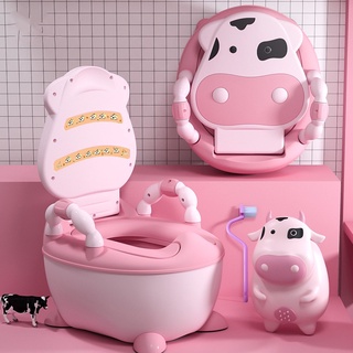 [COD] Portable Baby Children Toilet Training Potty soft padded Seat Cartoon with Backrest Anti-slip