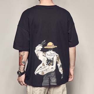 one -piece T Shirt Men Cotton T-shirt Naruto- Anime Print t-shirt Tees Shirt StreetwearMen Clothes