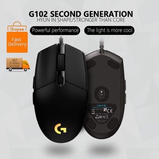 (TOP SELLER) Logitech G102 Light sync, 8000 MAX DPI, 6 Programmable Buttons, RGB Gaming Mouse Blac