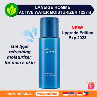 [READY] LANEIGE HOMME Active Water Moisturizer 125 ml for Men + FREE Bonus Gift