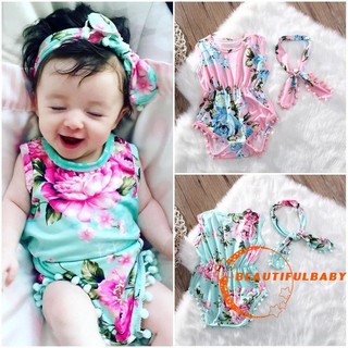 YA.-Floral Newborn Baby Girls Clothes Romper Bodysuit (1)
