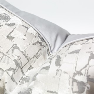 Maternity Pillows☈Cushion Cover Silver Gray Abstract Geometric Jacquard Pillowcase Decorative Pillow