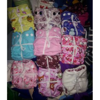 NEWBORN fitted cloth diaper bundle 3pcs