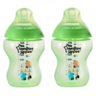 Tommee Tippee Ctn Bottles 9oz Pack of 2 (Green)