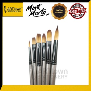 ✚Mont Marte Gallery Series Paint Brush Set - Acrylic 6Pc (No.10)