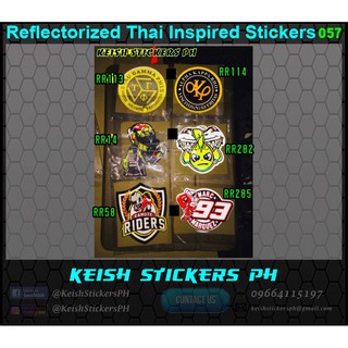 Thai Inspired Reflectorized Stickers-057