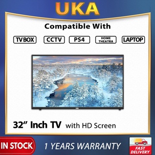UKA 32 inch Digital HD LED TV 32 inches w/ Built-in ISDB-T Receiver & Free Wall Bracket 32K802D