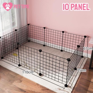 Dog Cage Stackable Pet Fence 35*35CM Cat Rabbit Fence Pet Cage DIY Pet Metal Wire Kennel Extendable (4)