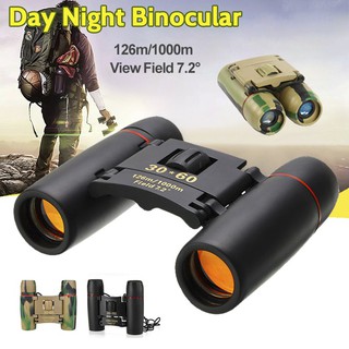 30X60 TEROPONG Mini Binocular Day & Night Vision Telescope Outdoor Sport Travel HD Folding Optical Binoculars