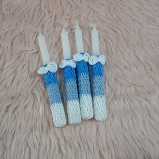 candle holder crochet handmade