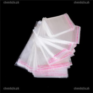 【chendujia】100Pcs/Bag OPP Clear Seal Self Adhesive Plastic Jewelry Home Packing Bags