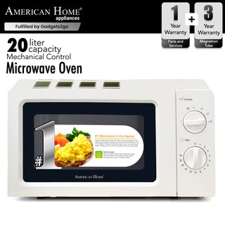 American Home 20L Mechanical Microwave Oven AMW-22 (White) (1)