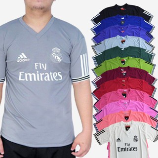 Football Jersey Oversized T-shirt Fly Emirates V-neck for Unisex with Ribbings