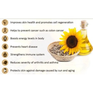 popular 100ml SUNFLOWER BEAUTY OIL FOR FACE, BODY, COSMETIC USE AND MORE