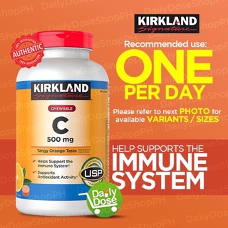 Kirkland Signature Chewable Vitamin C (500mg) 500 Tablets