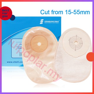 10pcs/lot, Portable One pc Closed Colostomy Bag, Disposable Stoma Care bag, ostomy bags Convenient for Travelling&cut for~15-55mm