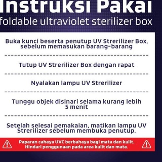 ⋆ Uvc BOX / UV BOX STERILIZER / UVC STERILIZER DISINFECTION BOX JUMBO newarrival