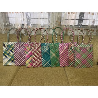 Native Bayong Romblon Woven bag - Colored Medium size