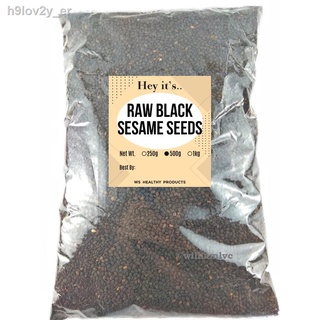 ﹉✚♣High-grade goods Raw Black Sesame Seeds (250g, 500g, 1kg)
