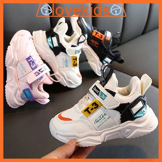 【Spot sale】 LOK01192 Korean Shoes Babies & kids Breathable Soft Sole Running Sports Sneakers Shoes 0