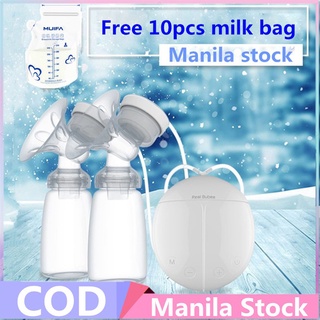 ☢❡【 REAL BUBEE 】 Mother Electric Breast Pump Double bottle + free 10pcs milk bag