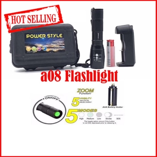 hot selling# 2000x Taclight zoom light Ultrafire Ultra Bright CREE LED waterproof Flashlight