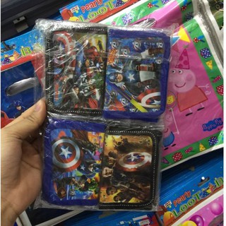 partyneeds 12pcs avengers wallet for games prizes giveaways birthday partyneeds alehuangpartyneeds